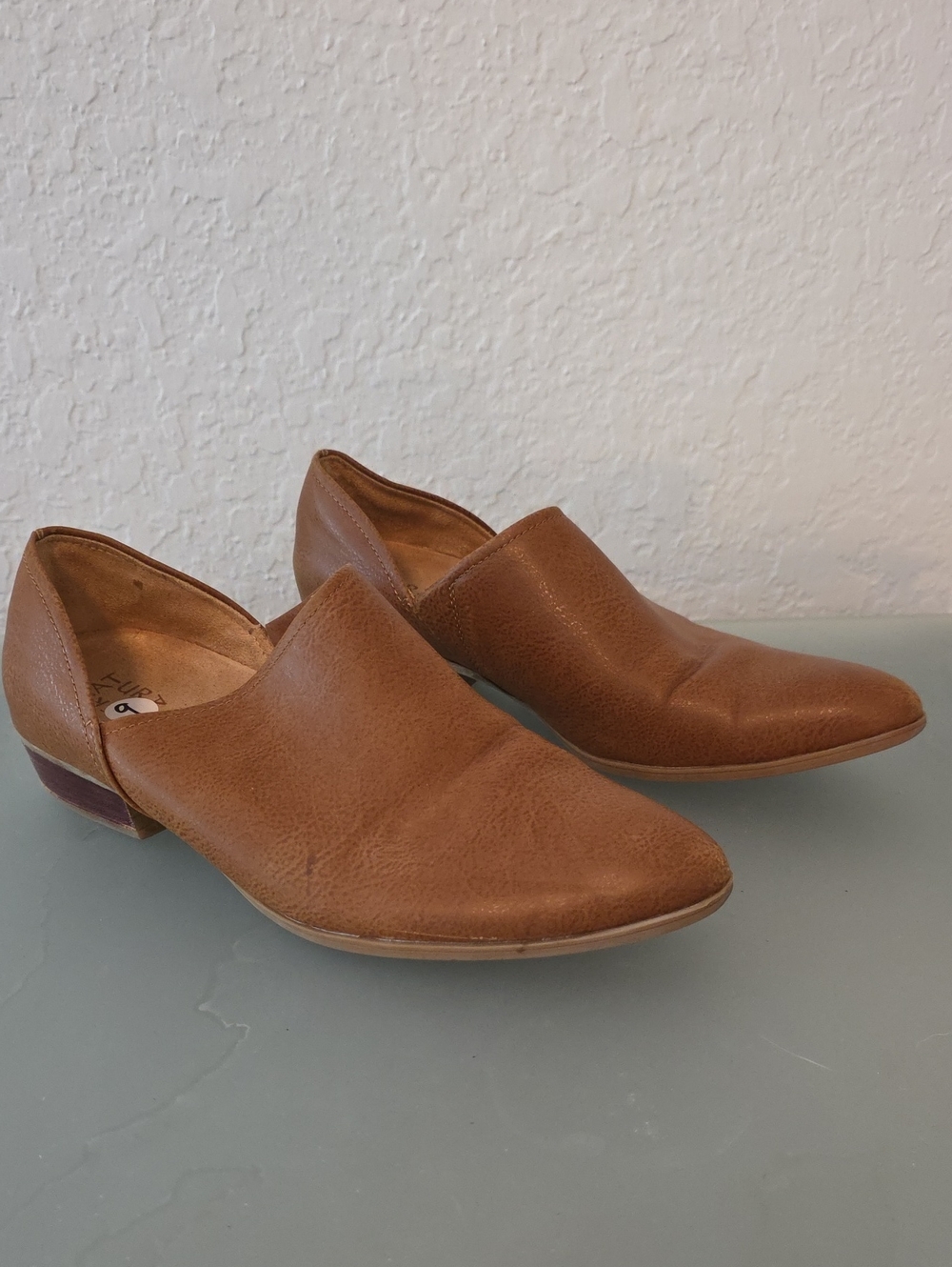 Naturalizer Women's Brown Leather Slip-On Loafers Size 9